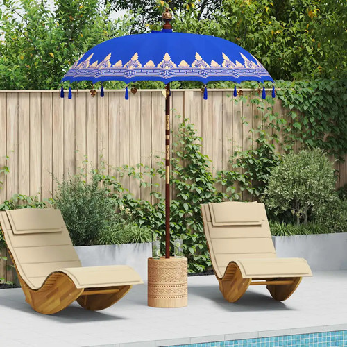 Parasol balinais coton bois - coton,,