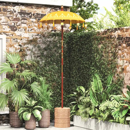 Parasol balinais coton bois - coton,,
